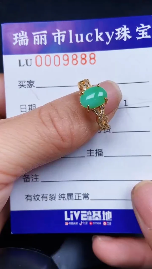 翡翠银S925镶嵌颈饰9888