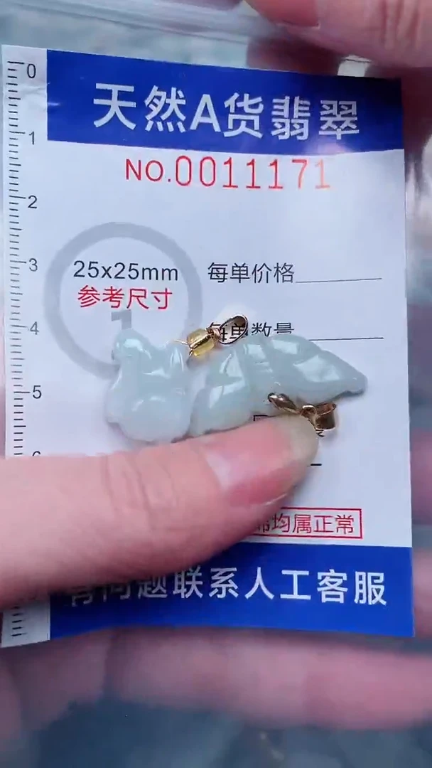 翡翠未镶嵌吊坠(不含链)1