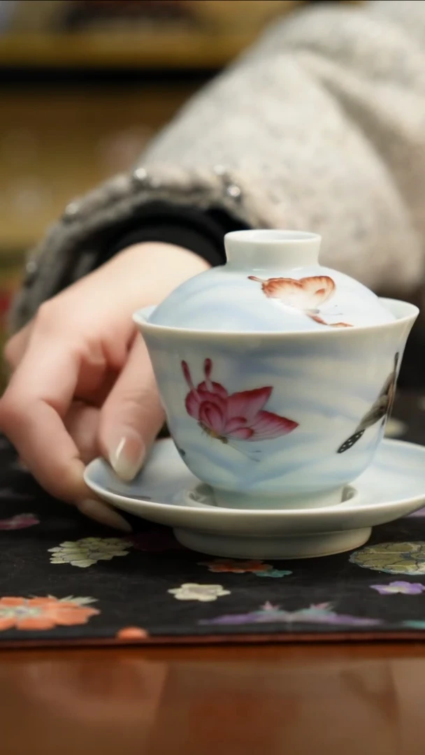 杯景德镇陶瓷杯碗柴烧多人