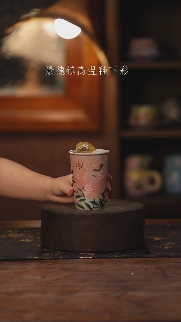 陶瓷景德镇高温釉下手绘陶瓷035