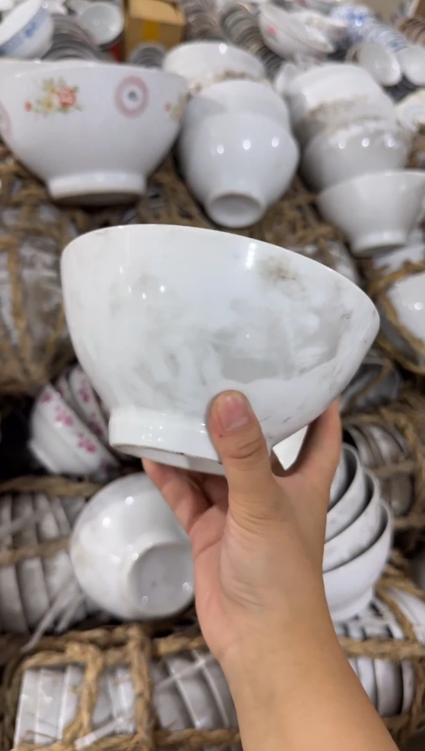 摆件纯白碗15厘米微瑕请慎拍