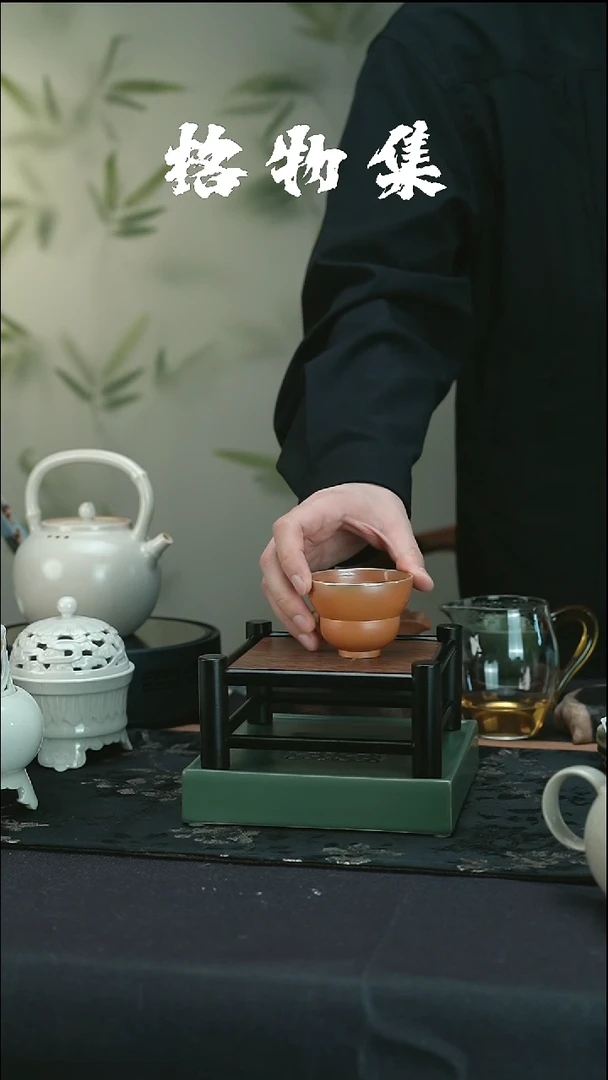 柴烧 孤品  葫芦杯