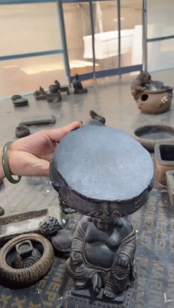 陶土【火山泥】金箍坛底座
