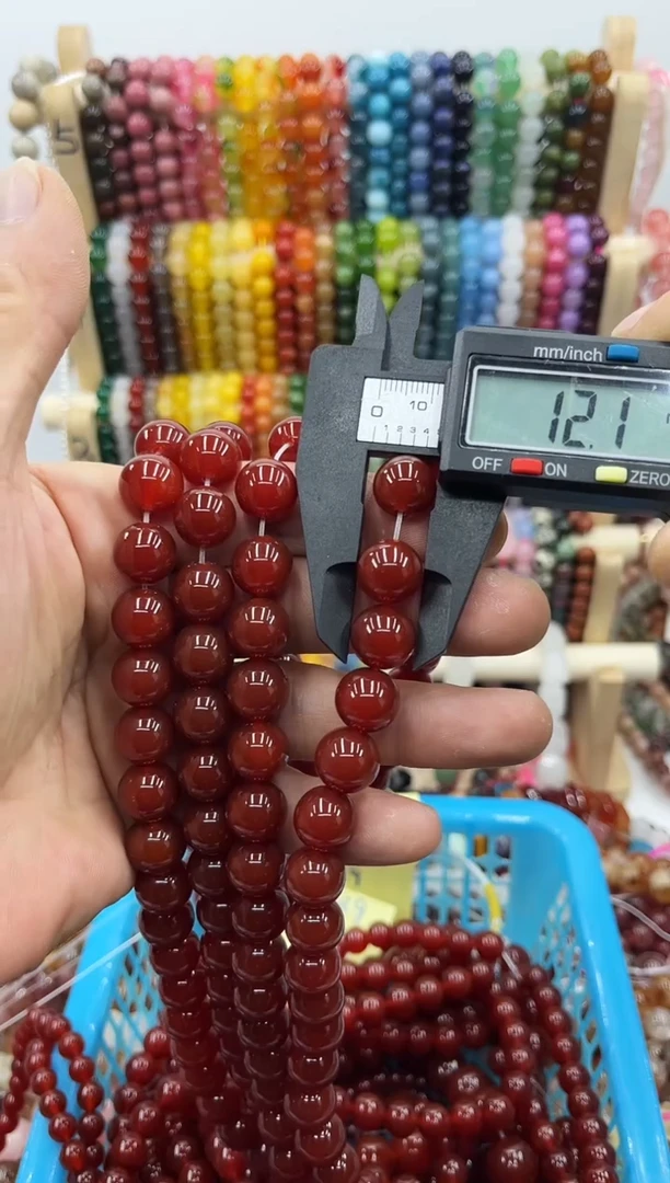 未镶嵌玛瑙/玉髓珠宝半成品天然无优卡12红玛瑙