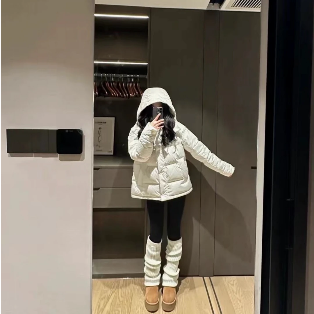五阁拉链防水拼接女潮流女装长袖加绒加厚款
