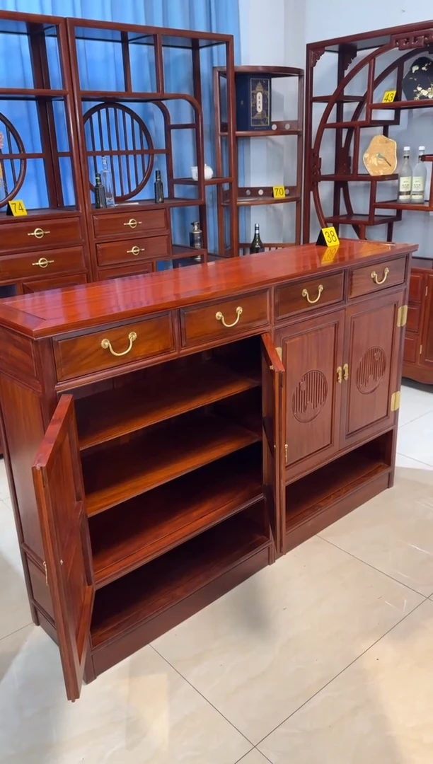 花梨木类家具美**生豪华鞋柜花梨木158*38*106