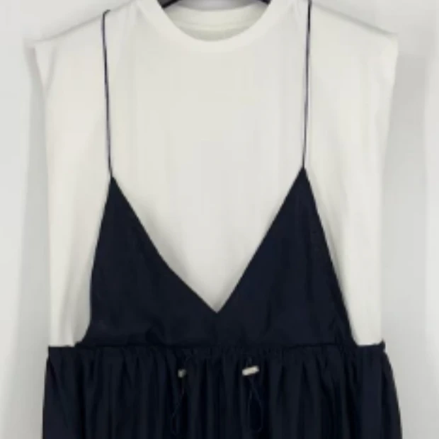 有尾YOUWEI 吊带假两件连衣裙 Y5725209