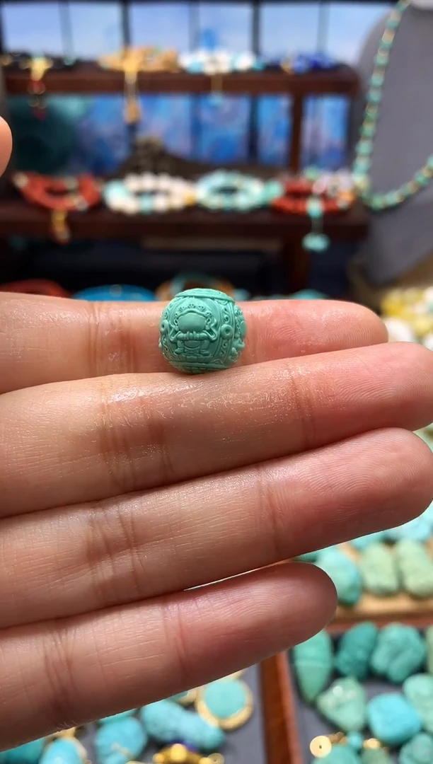 未镶嵌绿松石挂件四面佛