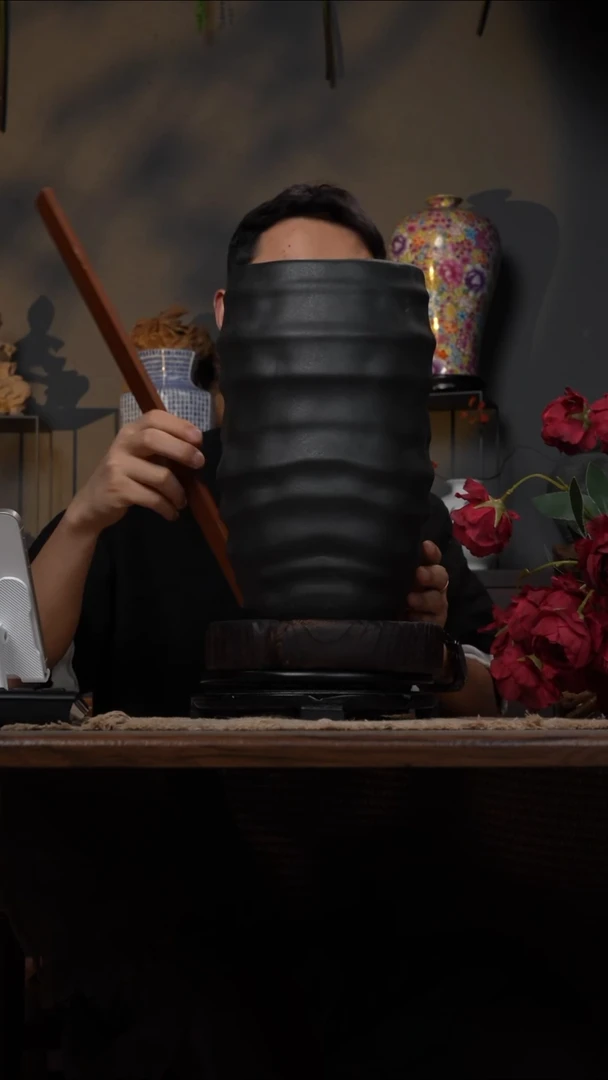 摆件WN问泥景德镇陶瓷花瓶摆件