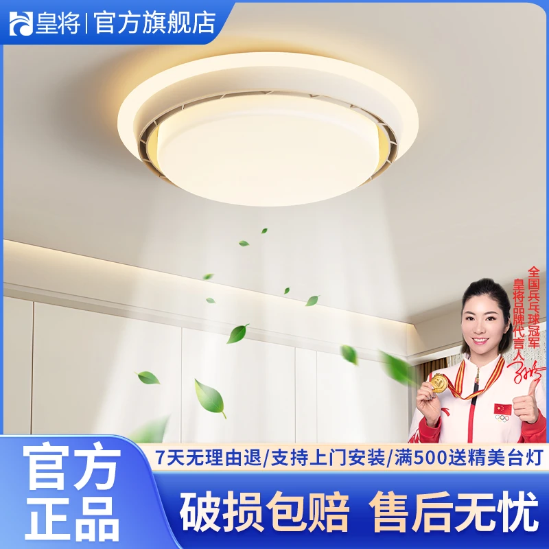 无叶风扇中复古餐厅卧室吸顶灯灯饰2025年新款灯具灯饰2025网红灯