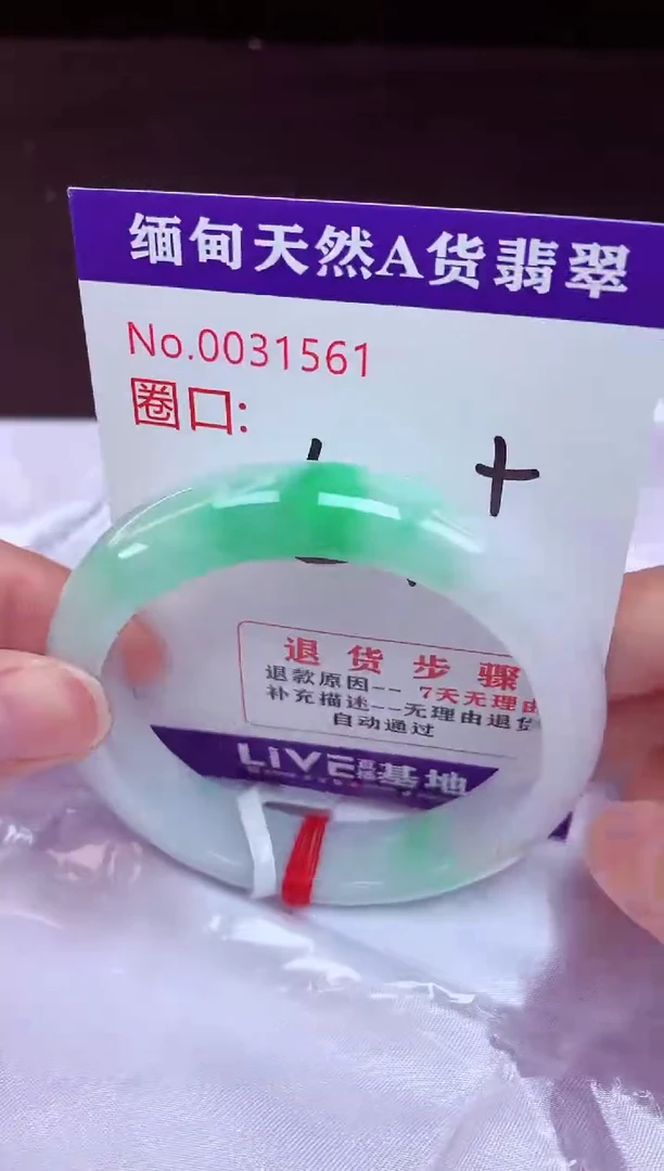未镶嵌手镯翡翠54（48小时鉴赏期 ）