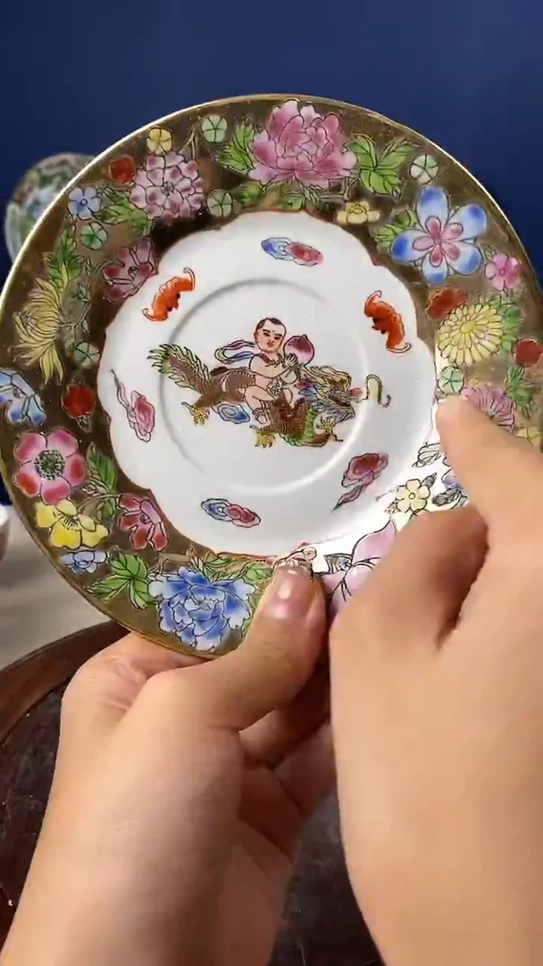 瓷片微瑕景德镇窑厂瓷摆件单件