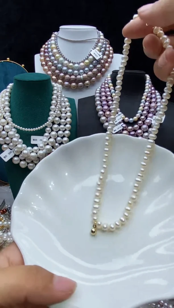 淡水珍珠未镶嵌项链珍珠项链