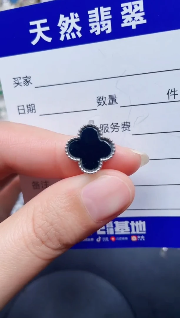 银S925镶嵌戒指翡翠10