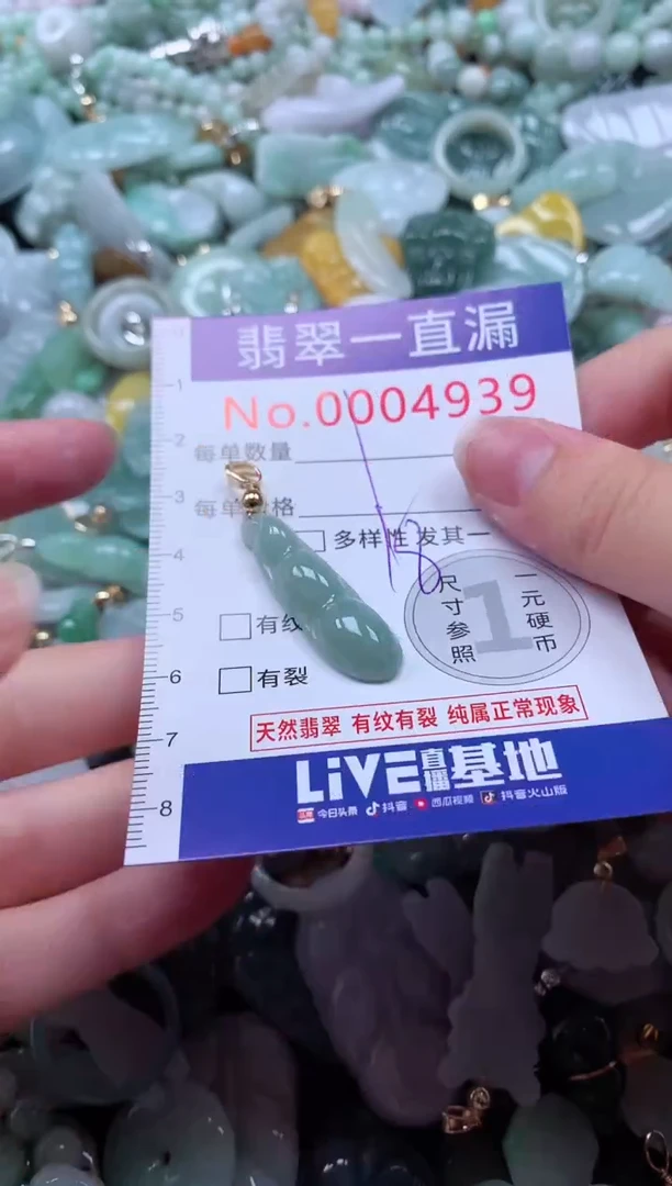 翡翠未镶嵌吊坠(不含链)4939