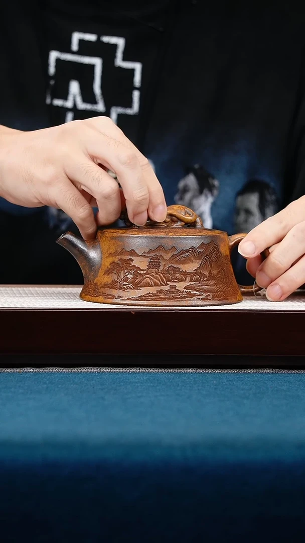 茶壶紫砂龙骨金砂卧虎藏龙