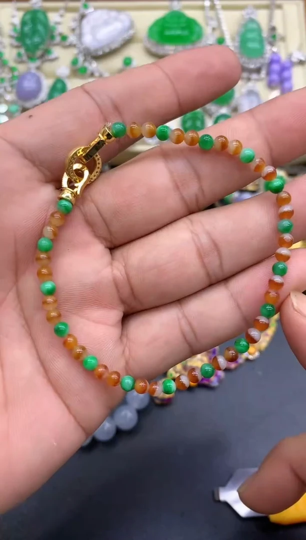 未镶嵌手串翡翠126-中国好珍宝