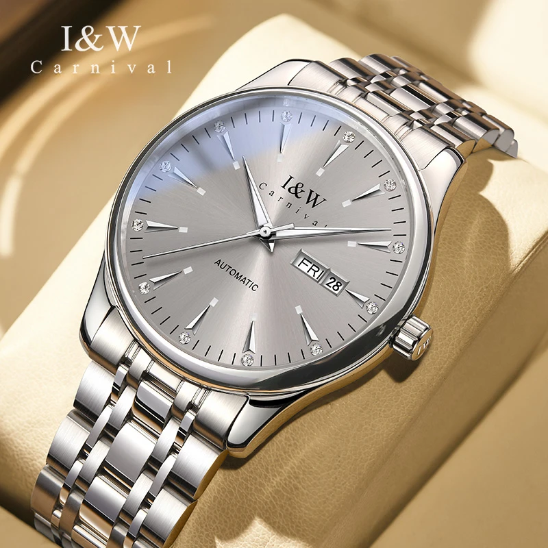 瑞士品牌爱沃驰高颜值男士手表名牌正品全自动机械表男款防水腕表