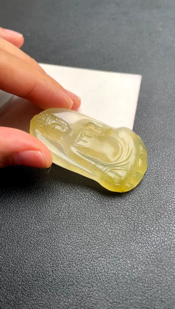 未镶嵌定制翡翠毛货观音