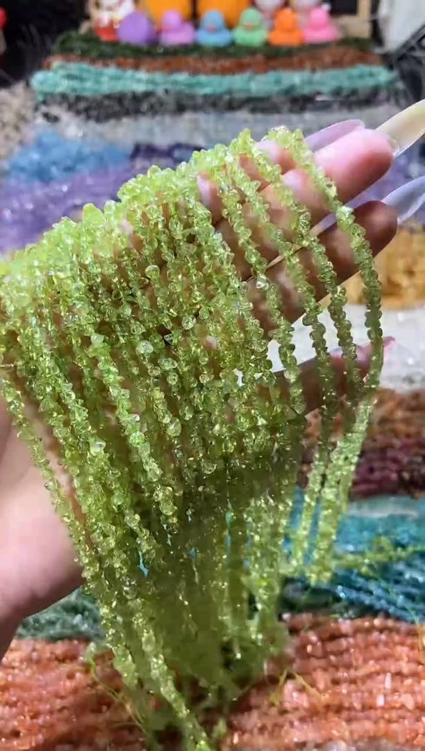 水晶珠宝半成品未镶嵌橄榄