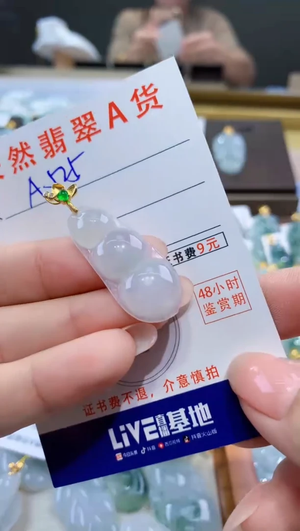 颈饰未镶嵌翡翠天然翡翠A货挂件