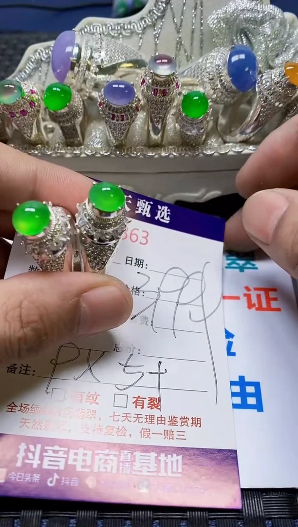 翡翠戒指未镶嵌向****见/5863