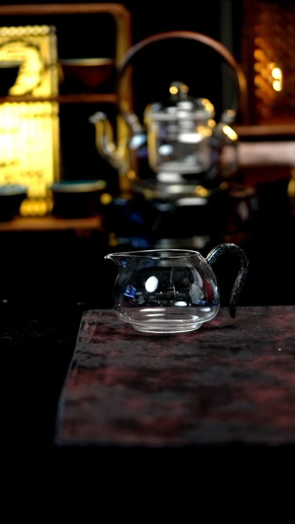 闪购      禾器×琦彩 烁盈·淡然茶海 釦银公道杯 300ml蓝色