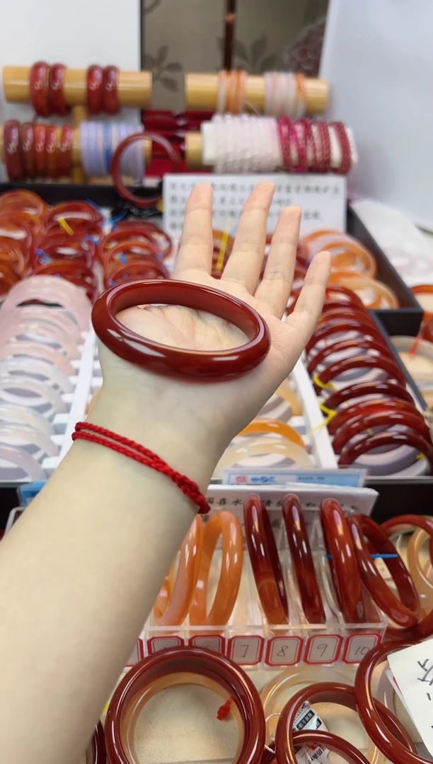 【闪购商品】玛瑙/玉髓手镯未镶嵌【默认微瑕】54+