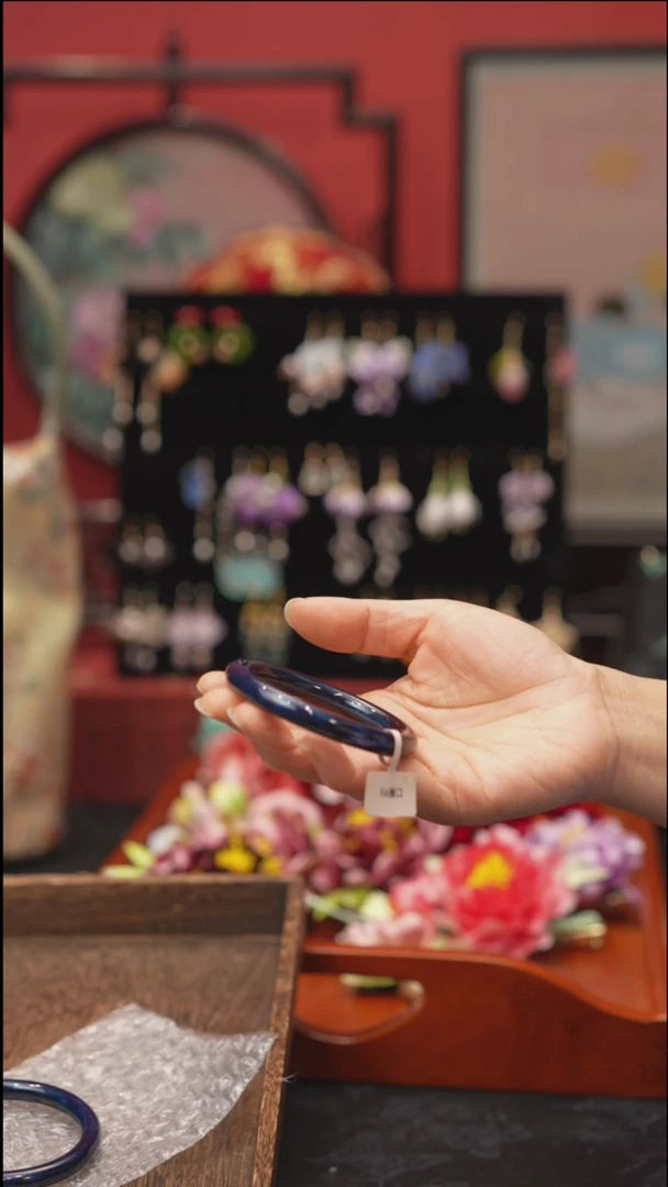 刺绣秋非遗绒花饰品 56圈口