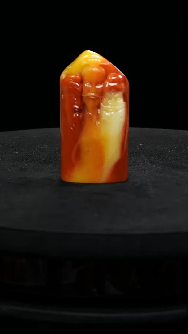 寿山石印石鹤**立111