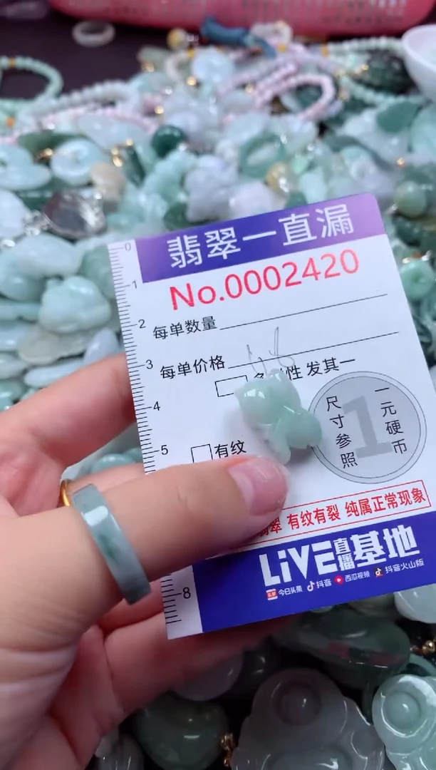 翡翠未镶嵌吊坠(不含链)2420