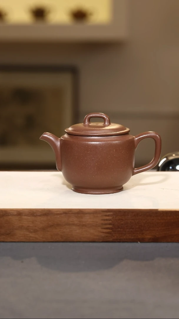 【闪购商品】紫砂茶壶雅樽-紫泥-160cc