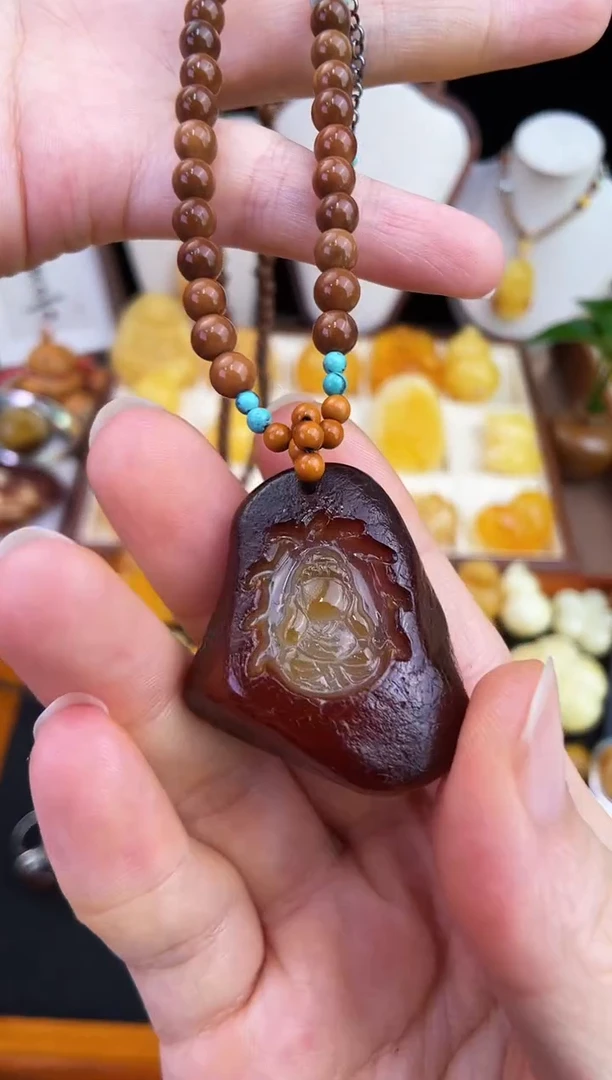 琥珀未镶嵌珠宝奇石柒月