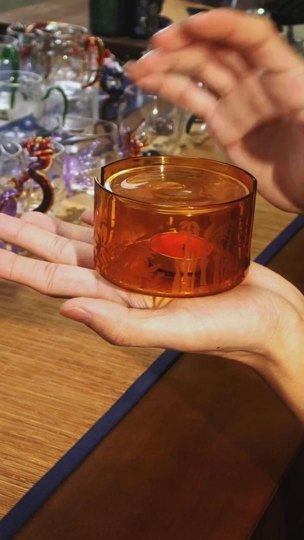 【闪购商品】琥珀色温茶器晶焱金标