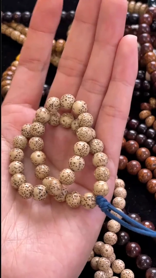 手串星月菩提精选级黄皮圆珠8手持