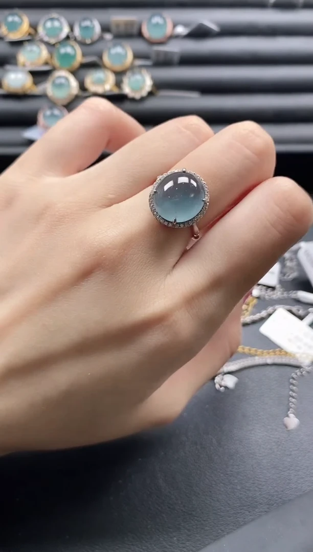 【闪购商品】翡翠戒指银S925镶嵌1111