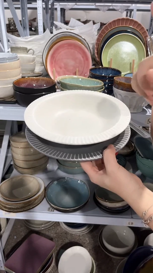 【闪购商品】瓷片外贸尾货微瑕满20包邮X2 浅盘加草帽