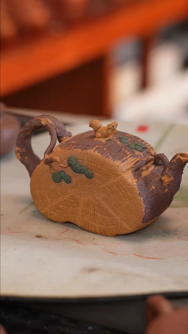 茶壶紫砂原矿手工制作