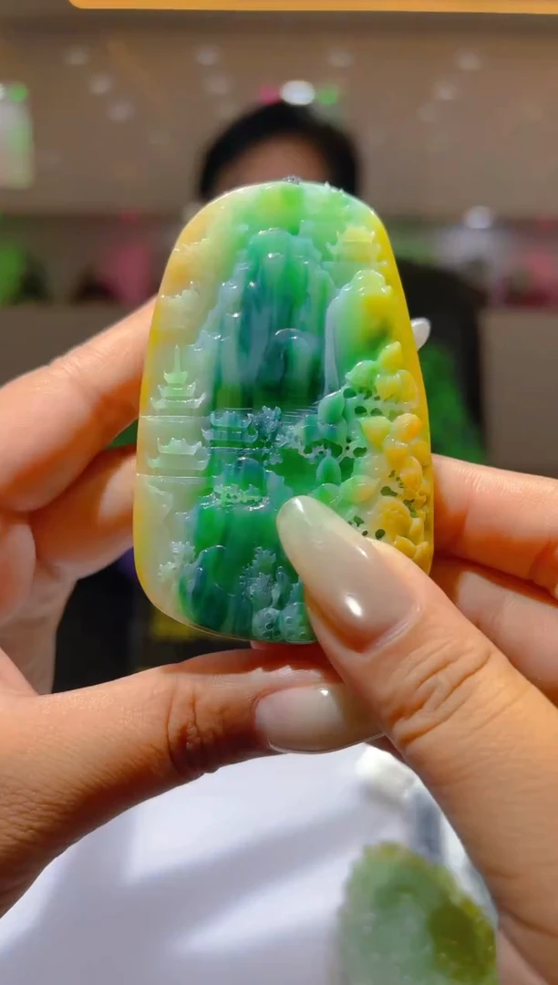 未镶嵌定制翡翠19/1220/L/山水