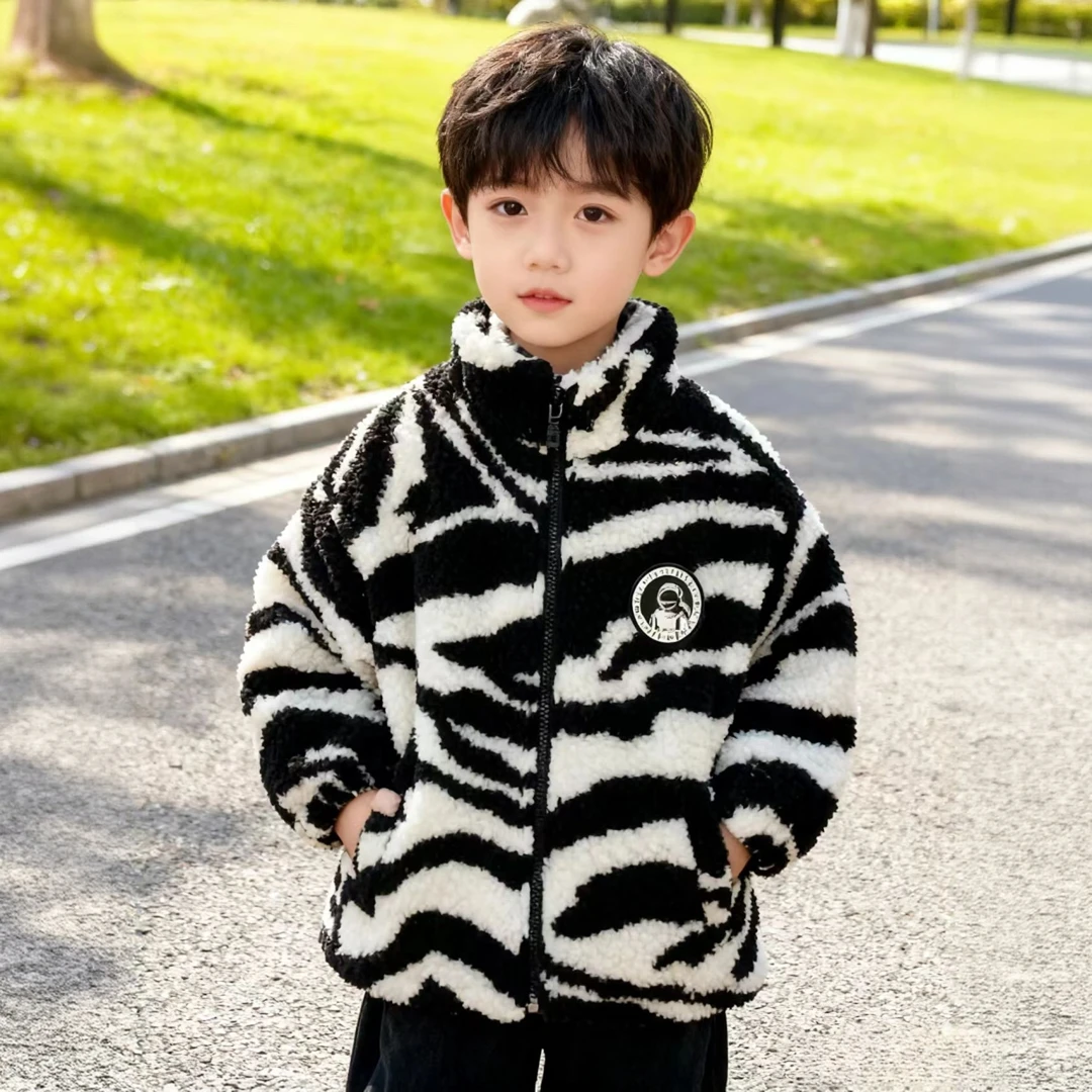 A81-1132生儿童秋冬毛毛外套(32178)