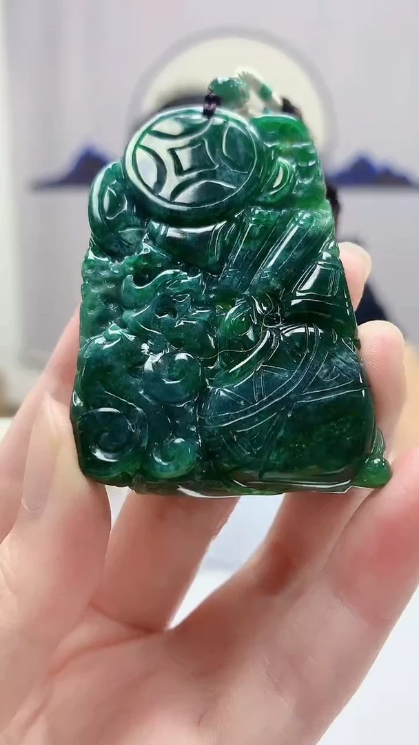 定制翡翠未镶嵌5124zm-毛货挂件29