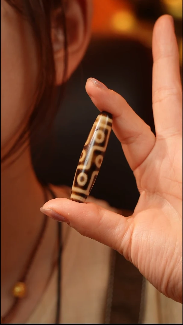 玛瑙/玉髓（覆膜）颈饰合金伽元珠玉｜上肯-折线九眼玛瑙锁骨链