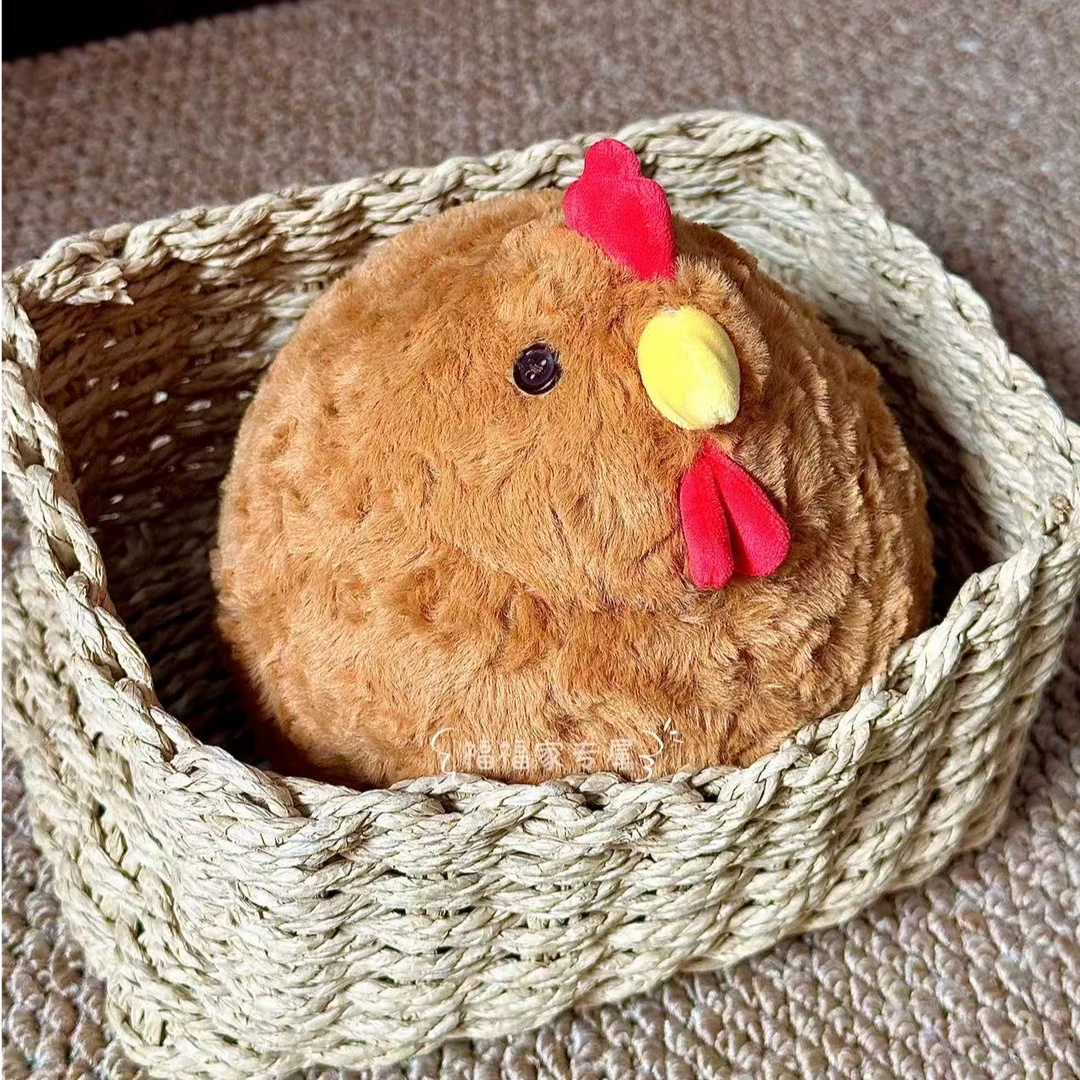 【福福专属】原创美味球球母鸡公仔20cm可以当球踢的毛绒玩具圆滚滚