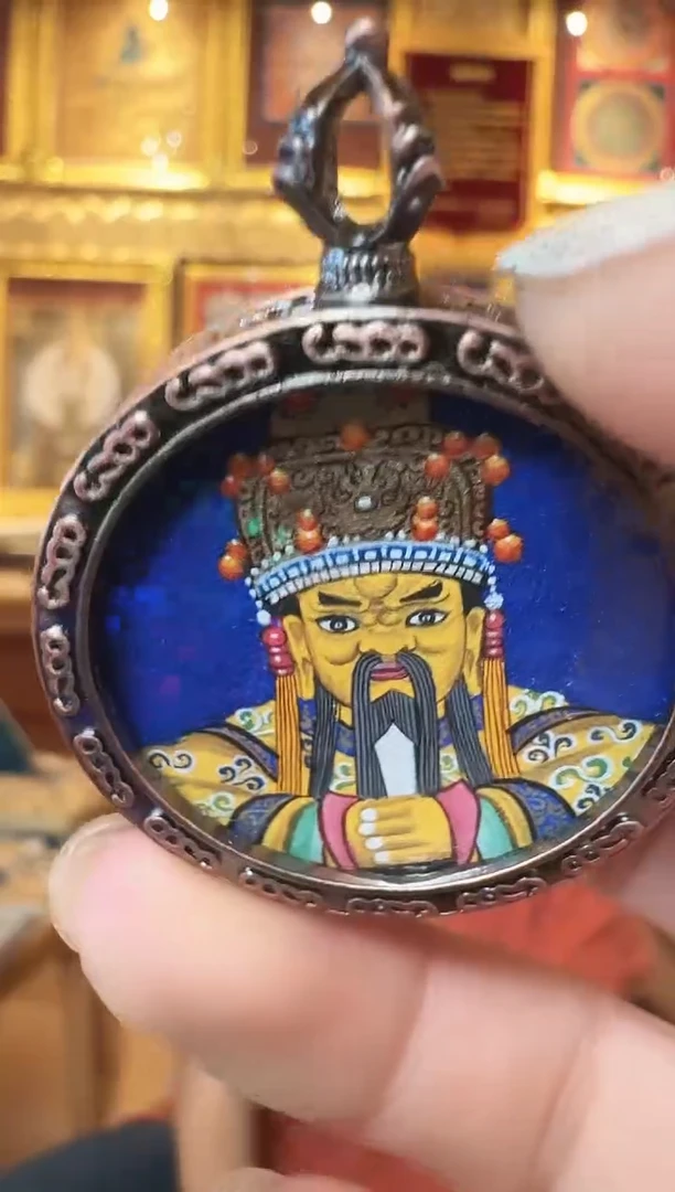 吊坠五爷--热贡纯手绘