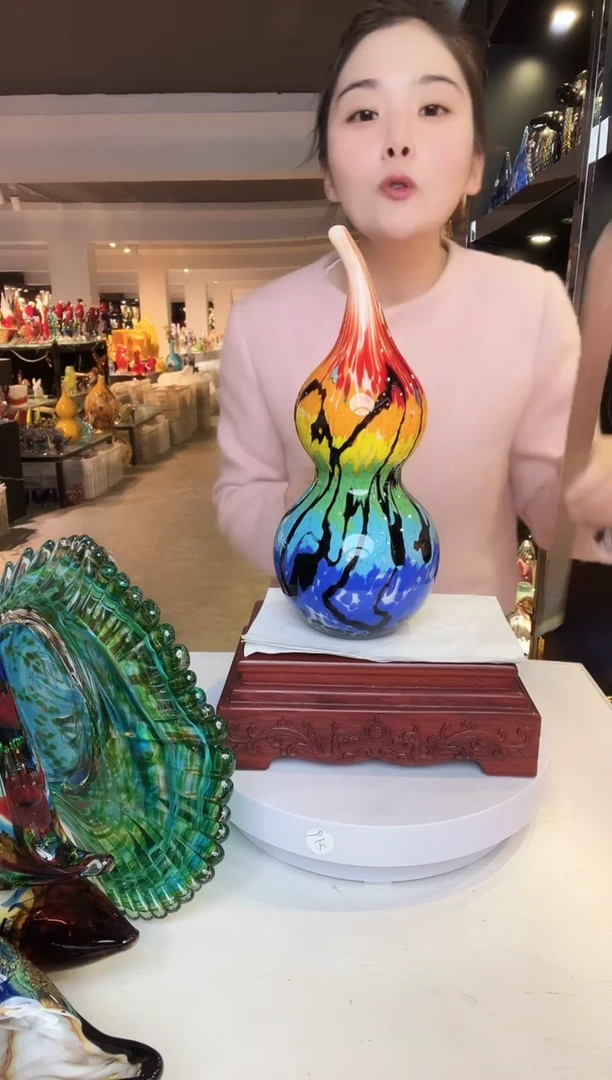 【闪购商品】茶盏琉璃摆件家居摆件