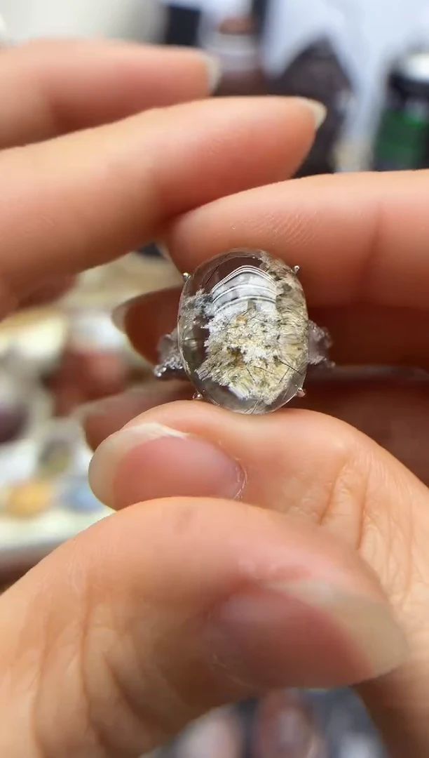 银S925镶嵌珠宝半成品水晶水晶水晶