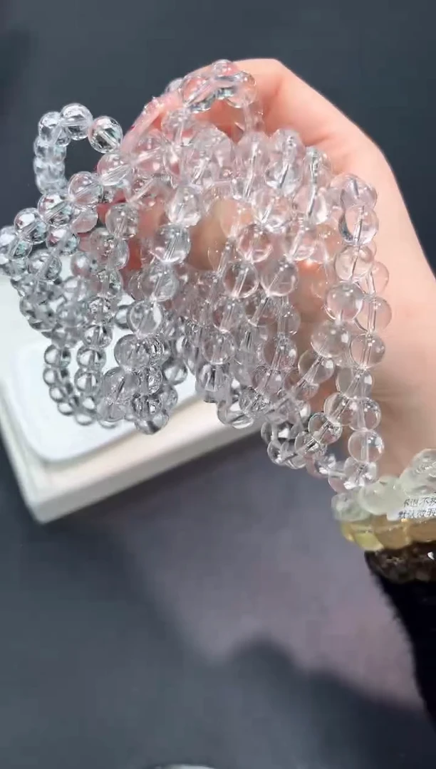 【闪购商品】水晶手串未镶嵌82o多样性发其一/1条9mm默认微瑕