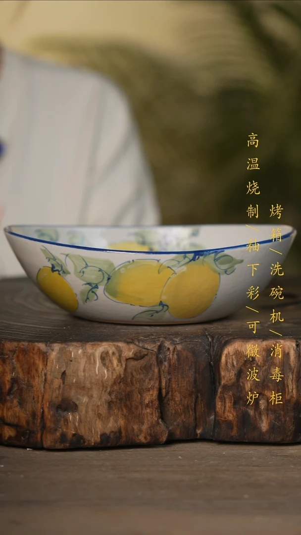 瓷片景德镇高温釉下彩可微波烤箱洗碗机