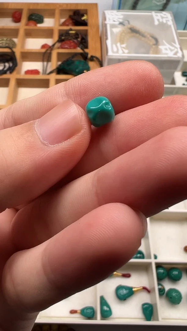 绿松石未镶嵌珠j*é啦啦啦啦啦啦啦啦