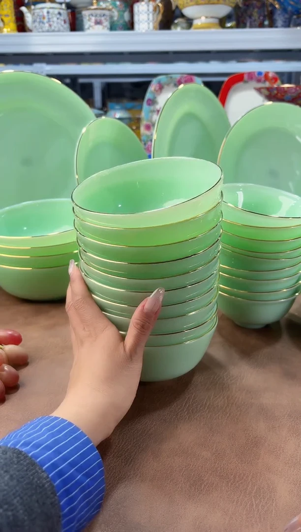 玉瓷5.5英寸饭碗10个